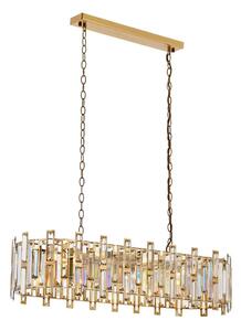 Lampadario a catena CRYSTALLINE 13xE14/40W/230V oro