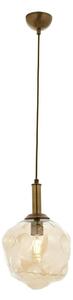 Lampadario a cavo CRUMPLED 1xE27/40W/230V bronzo/beige