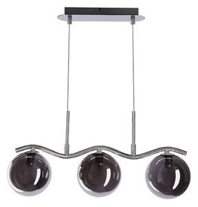 Lampadario a cavo LUMOS 3xG9/20W/230V nero fumé