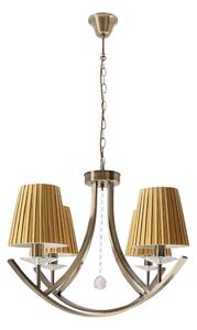 Lampadario a catena VITORIA 4xE14/40W/230V giallo/ottone
