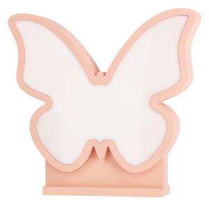 Lampada da scrivania per bambini a LED BUTTERFLY LED/14W/230V rosa