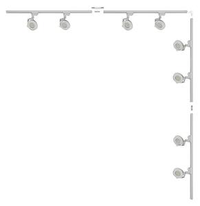 Zuma Line 3591 - Faretto per sistema a binario MASTER 8x GU10/15W/230V, bianco