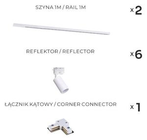 Zuma Line 3565 - Faretto per sistema a binario TUBE 6xGU10/35W/230V bianco
