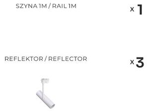 Zuma Line 3557 - Faretto per sistema a binario LISA 3xGU10/35W/230V bianco