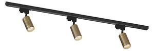 Zuma Line 3552 - Faretto per sistema a binario TUBE 3xGU10/35W/230V nero/oro