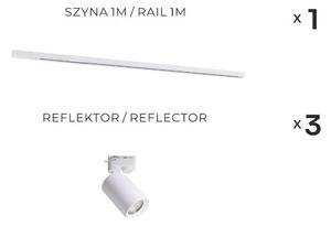 Zuma Line 3555 - Faretto per sistema a binario TORE 3xGU10/35W/230V bianco