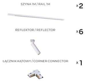 Zuma Line 3578 - Faretto per sistema a binario LULU 6xGU10/35W/230V bianco