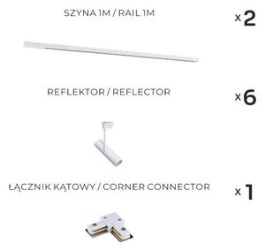 Zuma Line 3576 - Faretto per sistema a binario LISA 6xGU10/35W/230V bianco