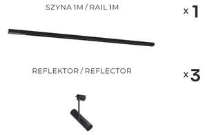 Zuma Line 3556 - Faretto per sistema a binario LISA 3xGU10/35W/230V nero