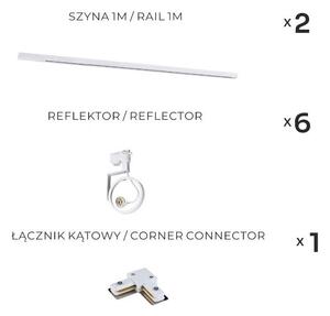 Zuma Line 3580 - Faretto per sistema a binario MASTER 6xGU10/15W/230V bianco