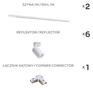 Zuma Line 3567 - Faretto per sistema a binario TORE 6xGU10/35W/230V bianco