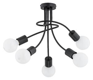 Lampadario a soffitto PLENA 5xE27/15W/230V nero