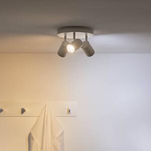 WiZ spot LED soffitto Imageo, 3 luci tondo, bianco