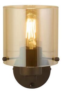 Searchlight 88912-1MO - SWEDEN Lampada da parete 1xE27/60W/230V Marrone/Affumicato