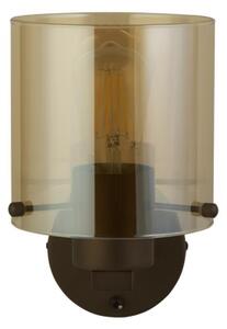 Searchlight 88912-1MO - SWEDEN Lampada da parete 1xE27/60W/230V Marrone/Affumicato