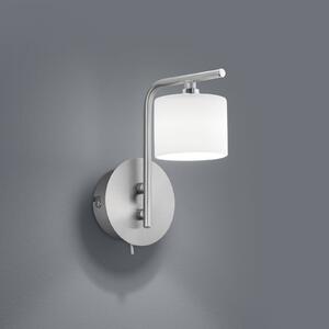 HELL Applique LED Mila in nichel 1 luce cilindro