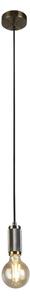 Searchlight 77651AB - Lampada a sospensione con cavo di sospensione 1xE27/60W/230V in ottone