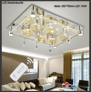 Plafoniera LED crystal 2906 95*75 cm telecomando luce colore commutabile A+