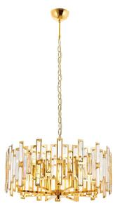 Lampadario a catena CRYSTALLINE 6xE14/40W/230V dorato