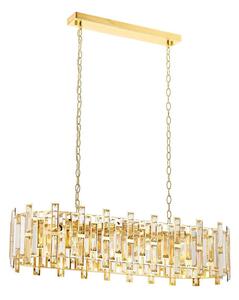 Lampadario a catena CRYSTALLINE 13xE14/40W/230V dorato