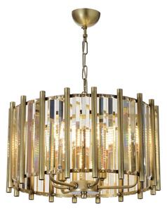 Lampadario a catena CRYSTALLINE 6xE14/40W/230V ottone