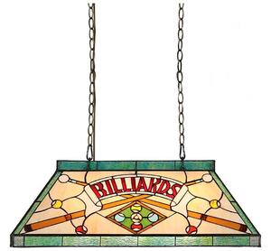 Prezent 1715 - Lampadario a catena TIFFANY BILLIARD 3xE27/60W/230V