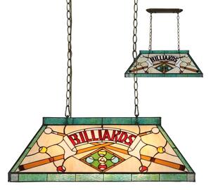 Prezent 1715 - Lampadario a catena TIFFANY BILLIARD 3xE27/60W/230V