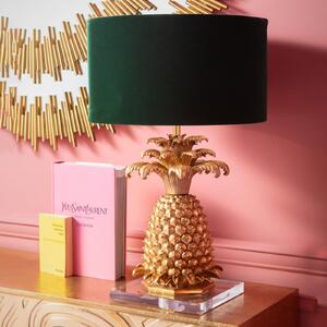 KARE Lampada da tavolo Pineapple, Ø 66 cm, ottone/verde