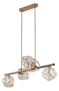 Lampada a sospensione con cavo LAVA 5xG9/8W/230V beige/beige fumé