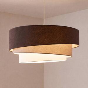Lampada a sospensione Trio Duolla, Soggiorno / Sala da pranzo, Tessuto / Stoffa / Seta, Giovanile, Lampada a sospensione