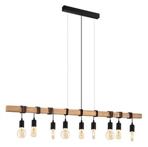 Eglo 182429 - Lampadario sospeso su cavo TOWNSHEND 9xE27/60W/230V
