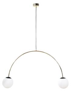 Zuma Line 1221 - Lampadario a sospensione BOW su cavo, 2xE14/10W/230V, dorato