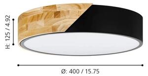 Eglo 99388 - Plafoniera GRIMALDINO 2xE27/28W/230V