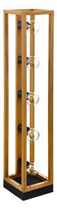 Eglo 32148 - Lampada da terra BLACKCROWN 5xE27/40W/230V marrone