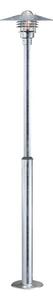 Nordlux - Lampada da esterno VEJERS 1xE27/60W/230V IP54 argento 130 cm