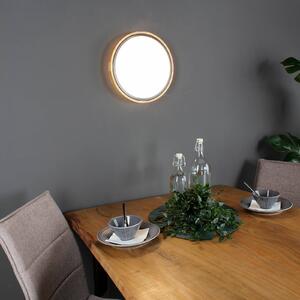 Eco-Light Plafoniera Solstar LED con decoro in legno Ø 30,7 cm