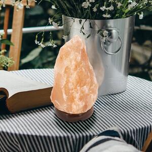 Globo Lampada da tavolo Stone, salgemma colore naturale