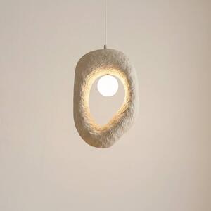 Lampada a sospensione Zoga Opviq, dimmerabile, Crema / Ambra, Soggiorno / Sala da pranzo, Plastica, Moderno, Lampada a sospensione
