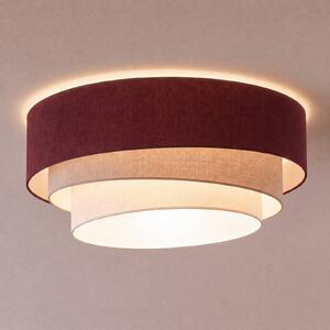 Plafoniera soffitto Trio Duolla, Cucina, Tessuto / Stoffa / Seta, Giovanile, Plafoniera