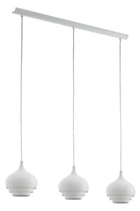 Eglo 97213 - Lampada a sospensione con cavo CAMBORNE 3xE27/60W/230V bianco