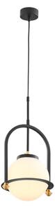 Jupiter 1912 - Lampadario a cavo ROSSO 1xE27/15W/230V nero