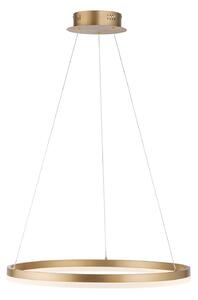 Paul Neuhaus LED sospensione Titus, tonda Ø60cm ottone satinato
