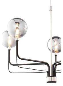 Jupiter 1888 - Lampadario a cavo ERIS 5xG9/14W/230V cromo satinato/nero/grigio fumé
