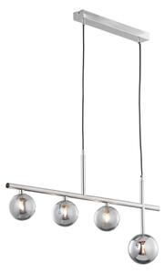 Jupiter 1902 - Lampadario a sospensione su cavo NEPTUN 4xG9/14W/230V cromo opaco/grigio fumé