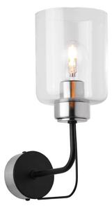 Jupiter 1885 - Lampada da parete CERES 1xE27/15W/230V cromo opaco/nero