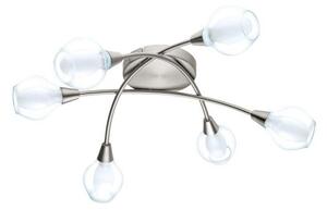 Eglo 32595 - Lampadario da soffitto a montaggio superficiale ARNADO 6xG9/33W/230V, finitura cromo satinato