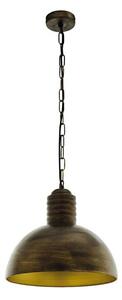 Eglo 79442 - Lampadario a catena GOLDING 1xE27/60W/230V patinato