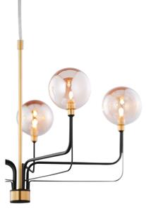 Jupiter 1886 - Lampadario a sospensione con cavo ERIS 5xG9/14W/230V oro/nero/beige fumé