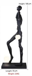 Immax 08805XL - Lampada da terra SILUETTE 3xE27/60W/230V 185 cm Aura