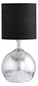 Wofi 8149.02.70.6010 - Lampada da tavolo CARMEN 1xE14/40W/230V nera/argento